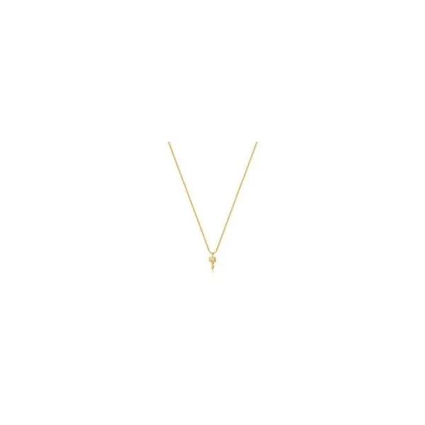 Sterling Silver Gold Plated Key Necklace By Ania Haie Orin Jewelers Northville, MI