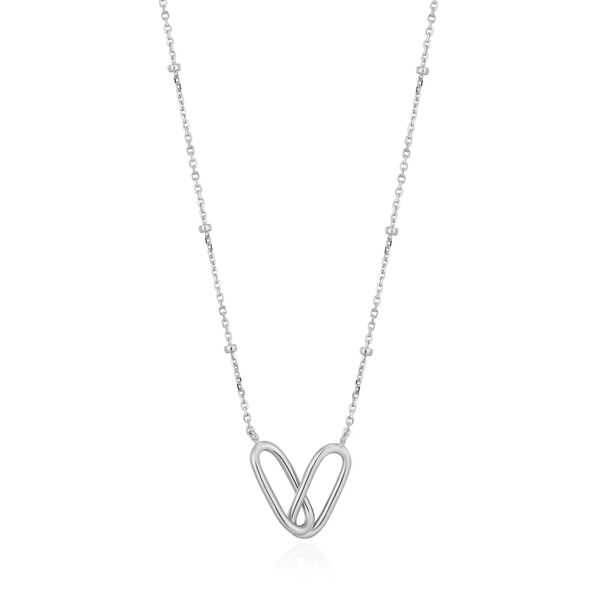 Sterling Silver Beaded Chain Link Necklace By Ania Haie Orin Jewelers Northville, MI