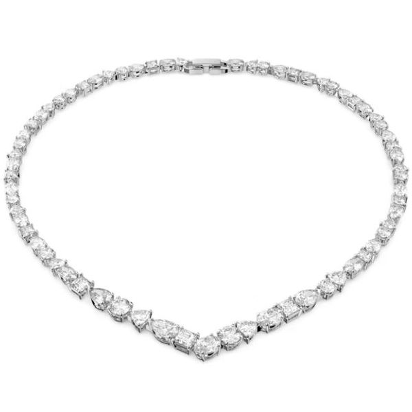 Swarovski Tennis Deluxe V Necklace Orin Jewelers Northville, MI