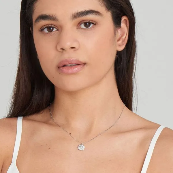 Sterling Silver Mother of Pearl Sun Pendant Necklace By Ania Haie Image 2 Orin Jewelers Northville, MI