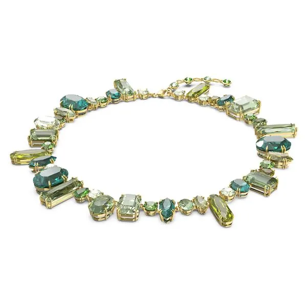 Swarovski Gema Necklace Green, Gold-Tone Plated Orin Jewelers Northville, MI