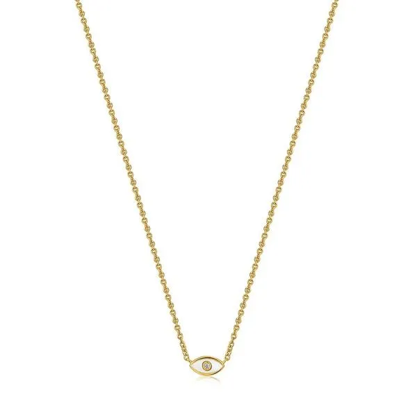 Sterling Silver Gold Plated Evil Eye Necklace By Ania Haie Orin Jewelers Northville, MI