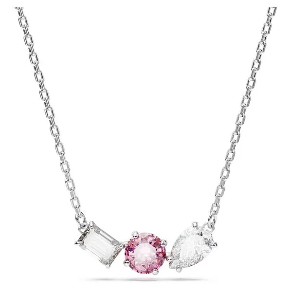 Forget-Me-Not Pink Sapphire and Diamond Lariat Necklace