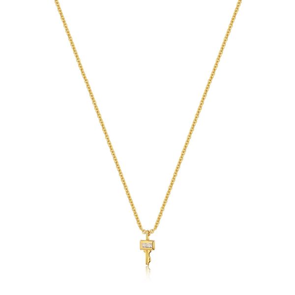 Sterling Silver Gold Plated Key Necklace By Ania Haie Orin Jewelers Northville, MI