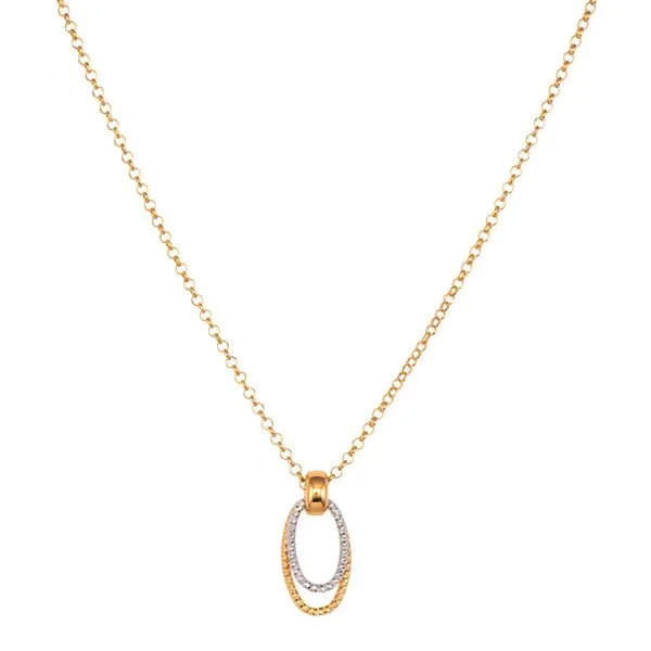 Sterling Silver & Gold Plated Necklace Orin Jewelers Northville, MI