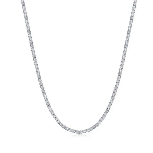 Sterling Silver Riviera Necklace With CZs Orin Jewelers Northville, MI
