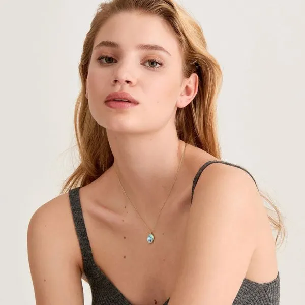 Sterling Silver Gold Plated Tidal Abalone Necklace By Ania Haie Image 2 Orin Jewelers Northville, MI