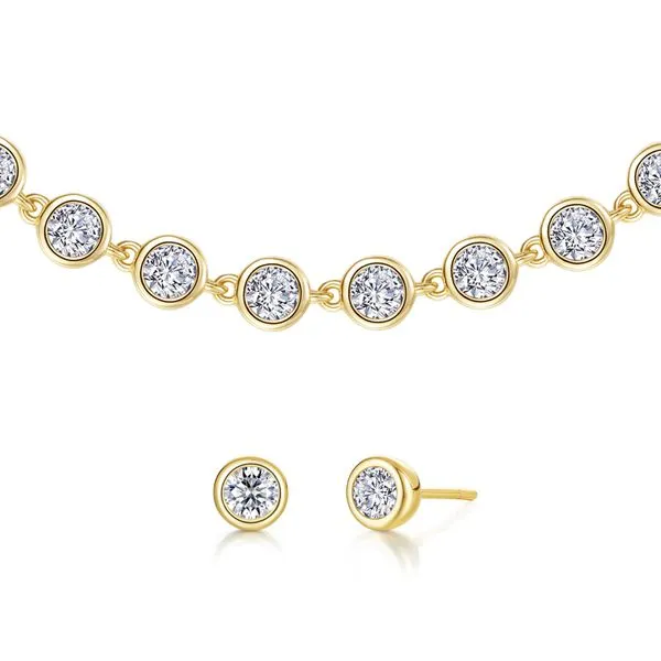 Sterling Silver CZ Bracelet & Earring Set Orin Jewelers Northville, MI