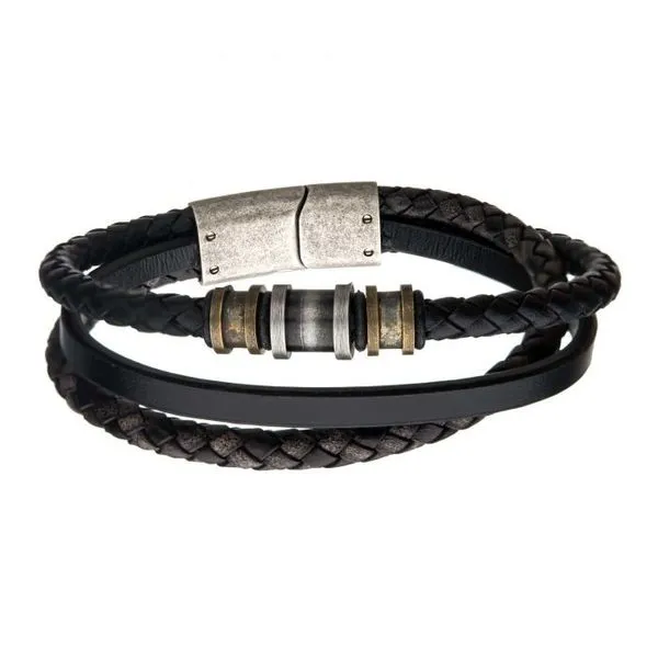 Steel Antique Gold/Silver Bead Bracelet Orin Jewelers Northville, MI