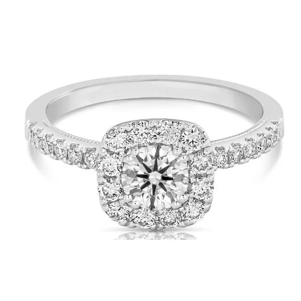 14K White Gold Diamond Engagement Ring Orloff Jewelers Fresno, CA