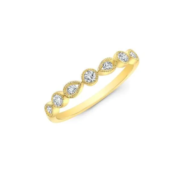 Vineage Pear and Round Stackable Ring Orloff Jewelers Fresno, CA