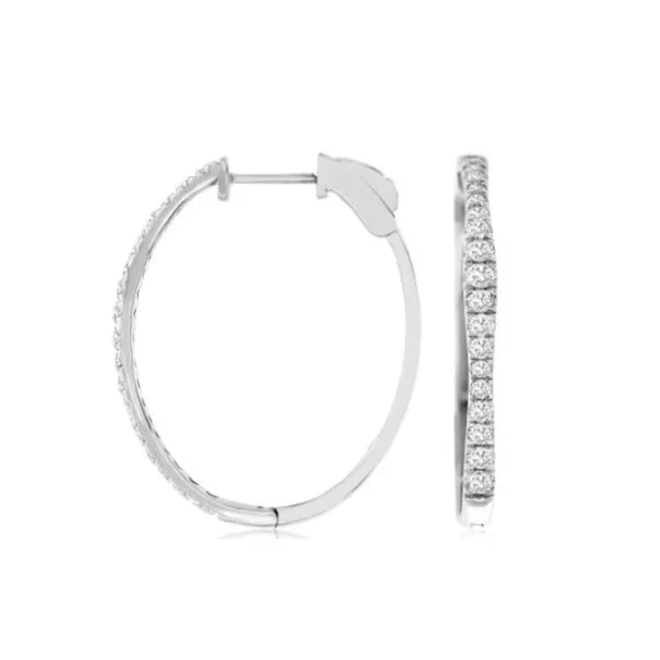 Diamond Hoop Earring Orloff Jewelers Fresno, CA