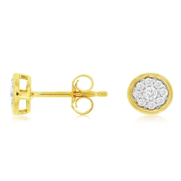 Diamond Cluster Studs Orloff Jewelers Fresno, CA