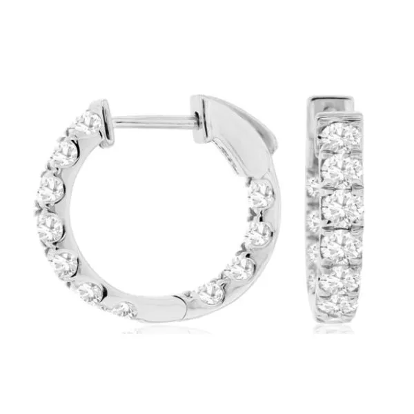 Diamond Huggie Hoop Earrings Orloff Jewelers Fresno, CA