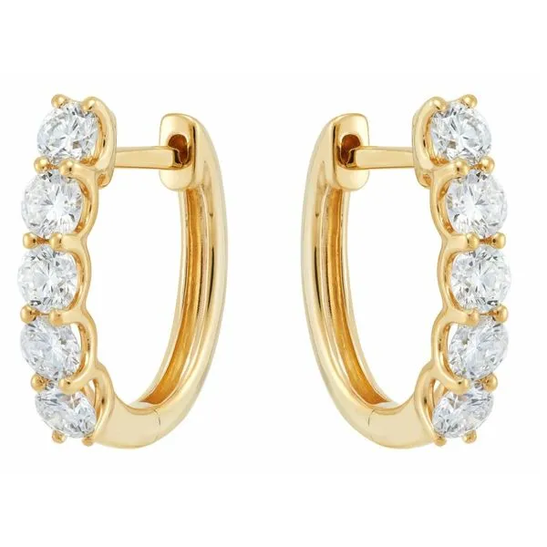 Diamond Hoop Earrings