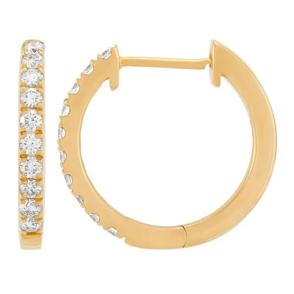 Lab Grown Diamond Hoop Earrings