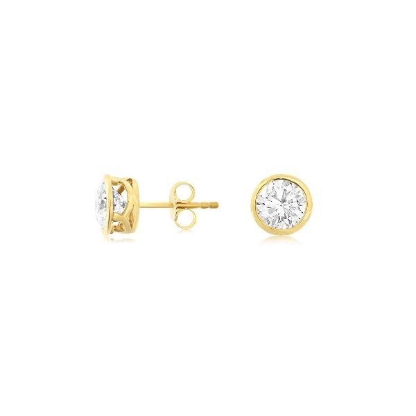 Lab Grown Bezel Studs Orloff Jewelers Fresno, CA