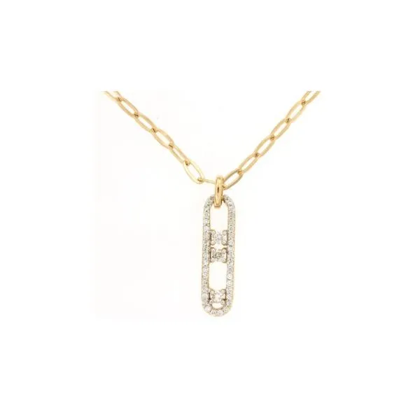 Diamond Paperclip Necklace Orloff Jewelers Fresno, CA