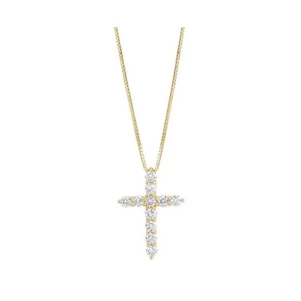 Lab Grown Diamond Cross Necklace