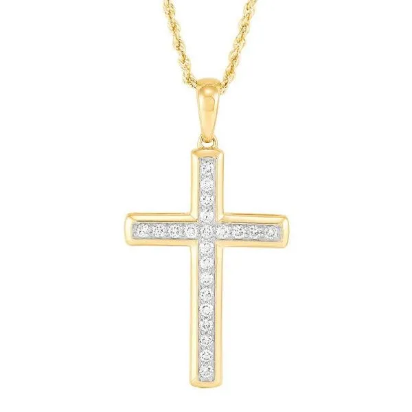Gents Diamond Cross Necklace