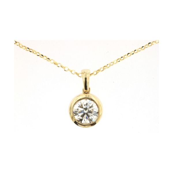 Lab Grown Bezel Necklace Orloff Jewelers Fresno, CA