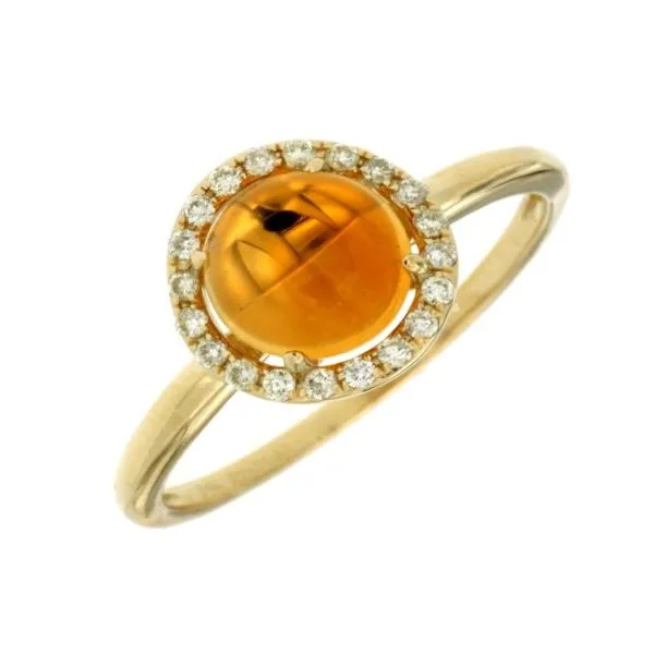Citrine and Diamond Ring Orloff Jewelers Fresno, CA