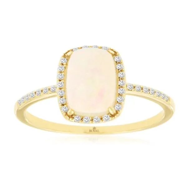 Opal and Diamond Ring