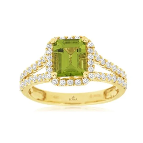 Peridot and Diamond Ring Orloff Jewelers Fresno, CA