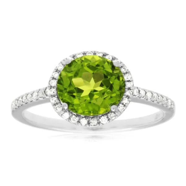Peridot and Diamond Ring Orloff Jewelers Fresno, CA