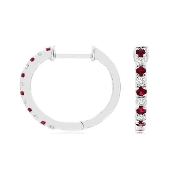 Ruby and Dimaond Earrings Orloff Jewelers Fresno, CA
