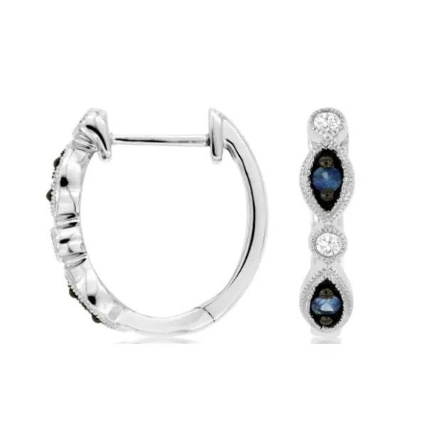 Sapphire and Diamond Earrings Orloff Jewelers Fresno, CA