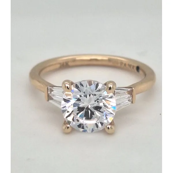 Double Baguette Diamond Engagement Ring Orloff Jewelers Fresno, CA