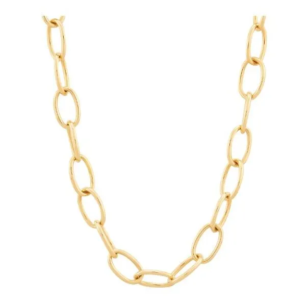 Gold Oval Link Necklace Orloff Jewelers Fresno, CA