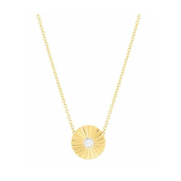 Gold Disk Necklace Orloff Jewelers Fresno, CA