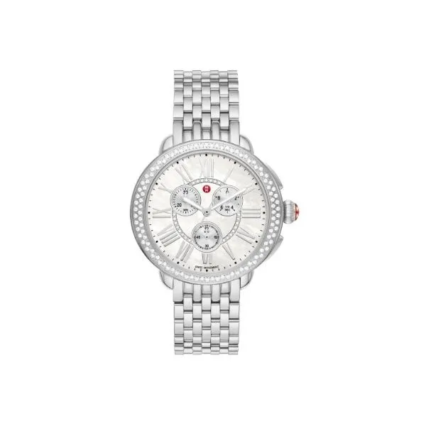 Michele Serein Stainless Steel Diamond Watch Orloff Jewelers Fresno, CA