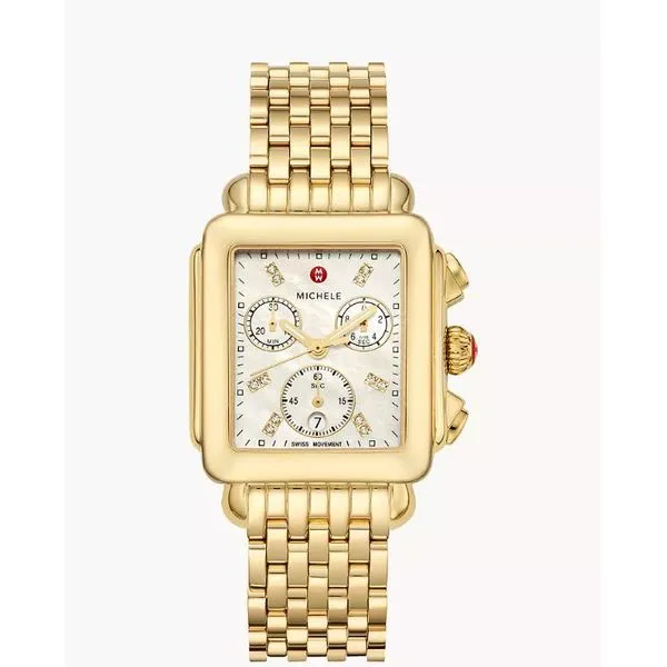 Michele watch with diamonds top