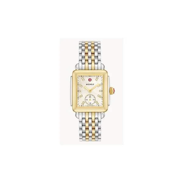 Deco Mid Two-Tone Diamond Dial Watch