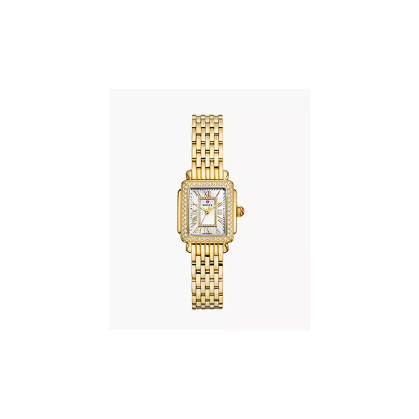 Deco Madison Mini Diamond 18K Gold-Plated Watch Orloff Jewelers Fresno, CA