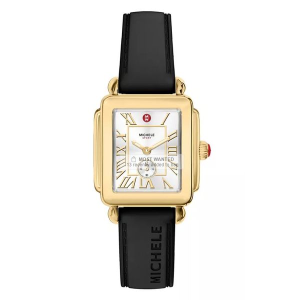 Michele DECO SPORT MID GOLD BLACK Orloff Jewelers Fresno, CA