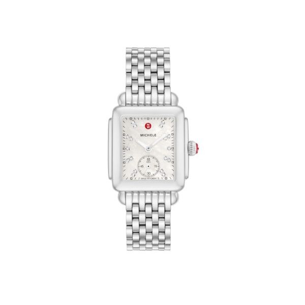 Deco Mid Stainless Diamond Dial Watch Orloff Jewelers Fresno, CA