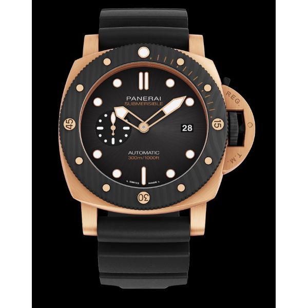Panerai Submersible QuarantaQuattro Goldtech™ OroCarbo (44mm) Orloff Jewelers Fresno, CA