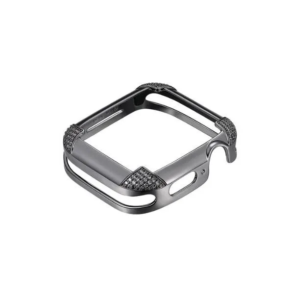 Apple Watch Cover Pave Covers Style In Gunmetal - 38 Mm Orloff Jewelers Fresno, CA