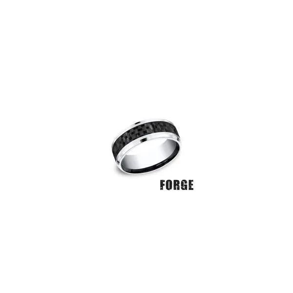Benchmark Cobalt Chrome Carbon Fiber Center Inlay 8mm Ring Orloff Jewelers Fresno, CA