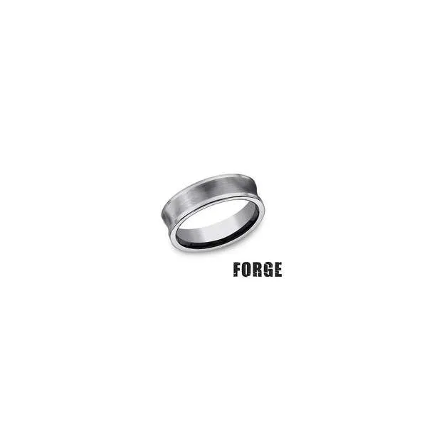 Benchmark Tungsten 7mm Satin Concave Center Ring Orloff Jewelers Fresno, CA