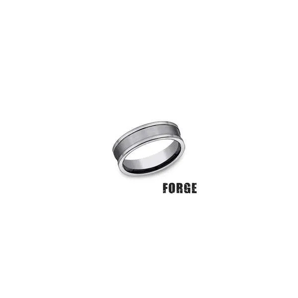 Benchmark Tungsten 7mm Flat Edges Satin Center Ring Orloff Jewelers Fresno, CA