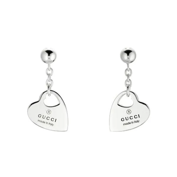 GUCCI Trademark chain earrings with pendant Orloff Jewelers Fresno, CA