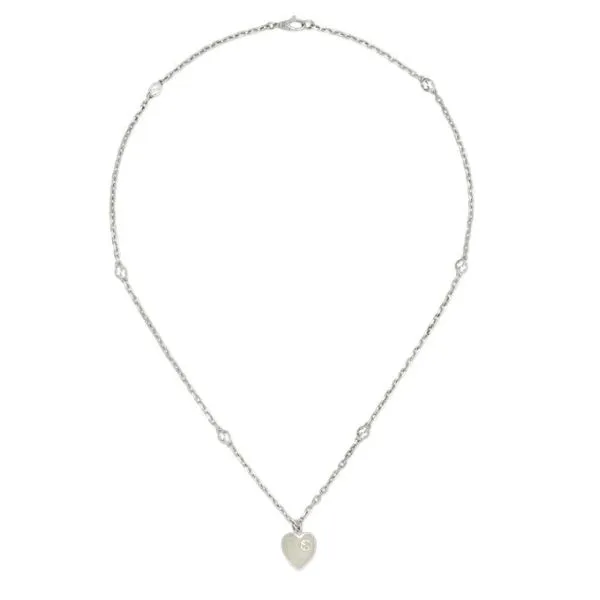GUCCI Heart Necklace w/ Interlocking G Orloff Jewelers Fresno, CA