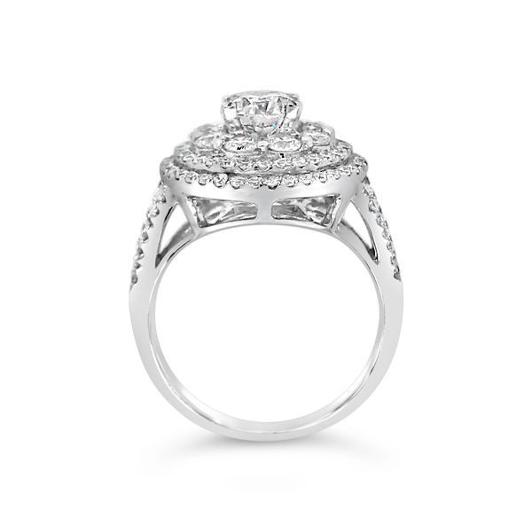 Forevermark Diamond Halo Engagement Ring Image 2 Padis Jewelry San Francisco, CA