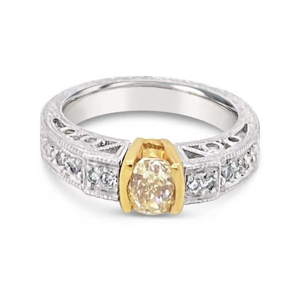Fancy Yellow Diamond Ring Padis Jewelry San Francisco, CA