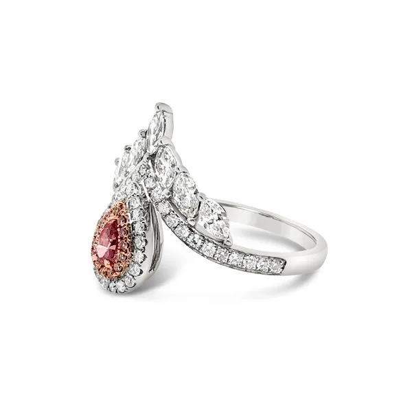 18 Kt White Gold Pink Diamond Ring Image 2 Padis Jewelry San Francisco, CA